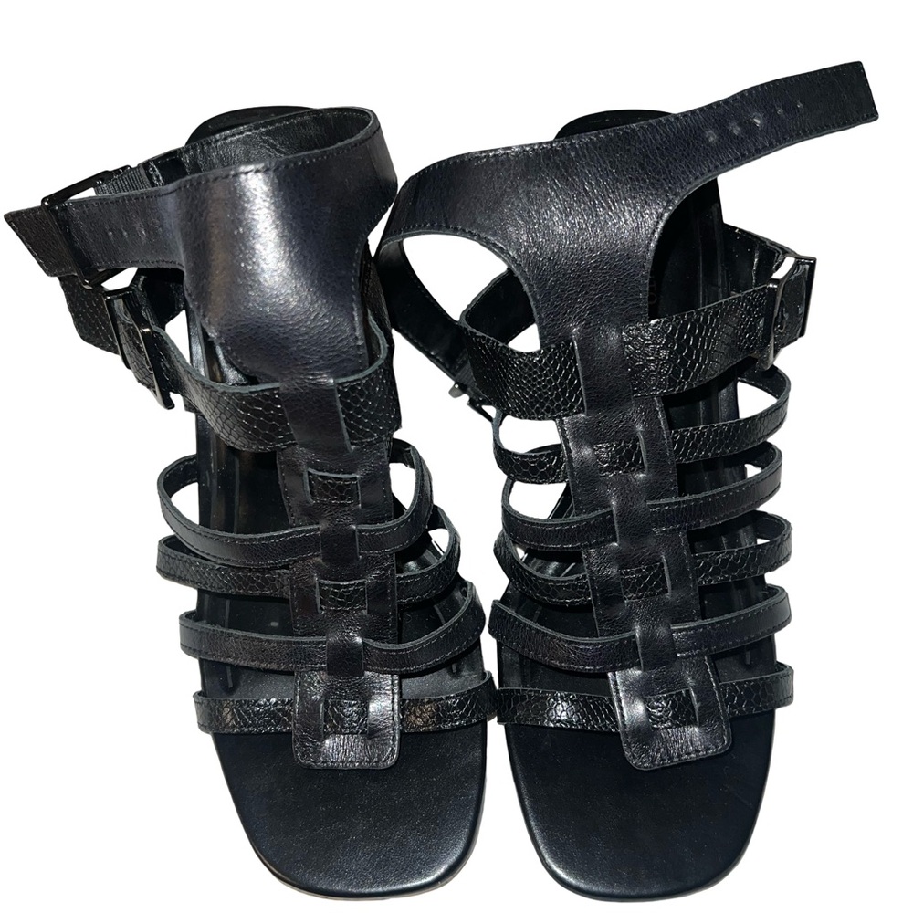 Vince Camuto Black Multi-Strap Sandals